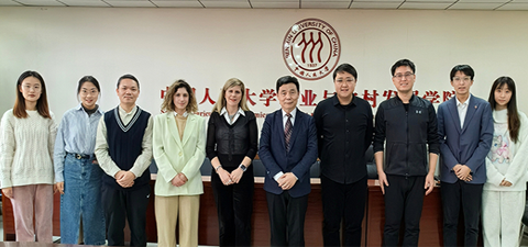 以色列参赞访问中国人民大学国家粮食安全战略研究院